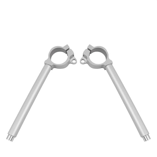 URmotorparts Linker und rechter Lenker zum Anklippen für Kawasaki Ninja ZX-10R 2011–2015 ZX10R Motorradlenker, silberfarben