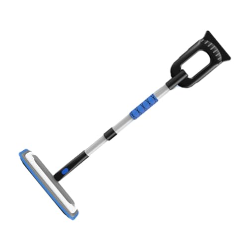 NHBGTARF Eiskratzer Auto mit Besen für Benz CLS Shooting Brake X218 2014-2018,2 in 1 Schneebesen mit 180 Bürstenkopf 90cm Ergonomischem Rutschfester Schaumstoffgriff Lackschonend,A-Blue