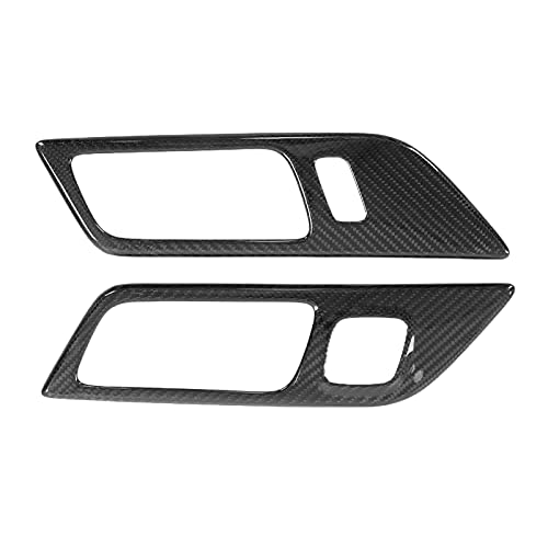 Itonash Kohlefaser-Innentürgriff-Rahmenabdeckung, Ersatz für 2015–2021, Elegantes Design, Autozubehör (Rechtslenker)