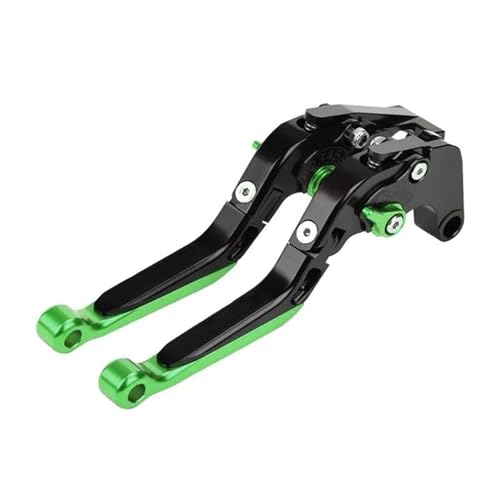 AESRTMJ Für Suzuki GSX-S1000 GSXS1000 2015-2019 Motorradzubehör Verstellbare Klappbare Und Ausziehbare Brems- Kupplungshebel(Schwarz Grün)