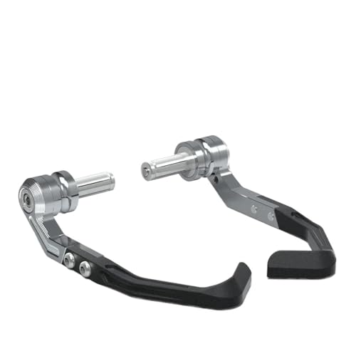 RORVECQ Für Ducati Für Streetfighter V4 V4S V4SP/Für Streetfighter V2S 2020-2023 Motorrad Lenker Bremse Kupplung Hebel Hand Guard Protector(GRAU)