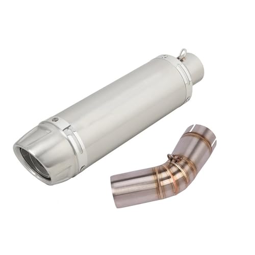 Motorrad Schalldämpfer Auspuffrohr Für Suzuki Für V-Strom 1000 1050 DL1050 DL1000 2014-2022 Motorrad Auspuff Carbon Faser Schalldämpfer Link Rohr(Style 3)