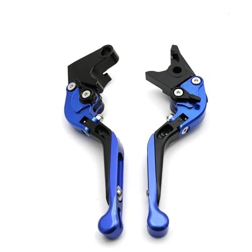 Kompatibel Klappbare Bremskupplungshebel Für Triumph BONNEVILLE T120 T120Nero 2016 2017 Motorrad Verstellbarer Griff(Blau)