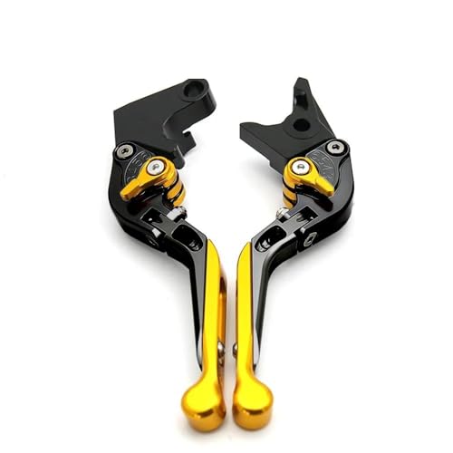 Kompatibel Klappbare Bremskupplungshebel Für Triumph BONNEVILLE T120 T120Nero 2016 2017 Motorrad Verstellbarer Griff(Gold)