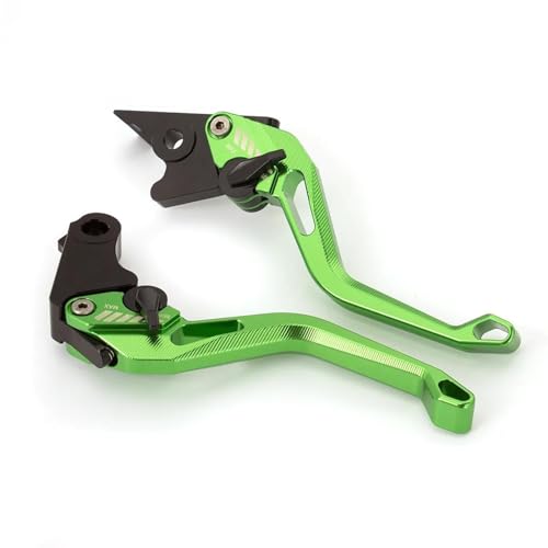 Für Kawasaki ZX636R ZX6RR Ninja ZX-6R ZX 6R 636 2005 2006 Motorrad Zubehör Einstellbare Bremse Kupplung Hebel Bremsgriffhebelstange (Color : 3D 158mm Green)