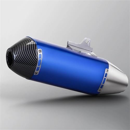 Motorrad-Auspuff Für Yamaha WR450 WR 450, 51 Mm, Schalldämpfer, Abnehmbarer Schalldämpfer Auspuffrohr(BLAU)
