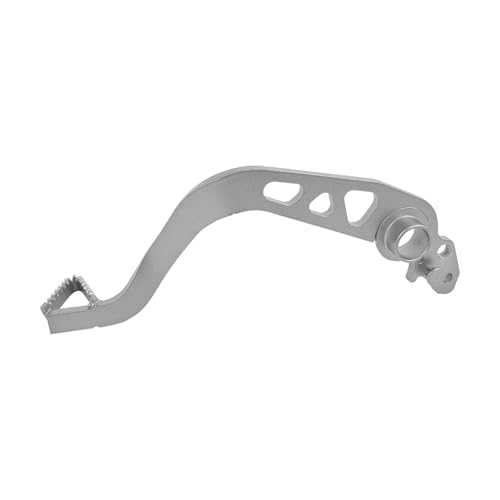 WORLDMOTOP Motorrad Bremspedal Fußhebel Ersatz für Yamaha Tenere 700 2021 2022 2023 2024 Bremshebel Pedal (Silber)