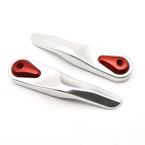 JBPIHZT Motorrad-Handschutz Mit Schieber Für Ducati Für Multistrada 1260/1200/950 Und Für Hypermotard 950 Ab Baujahr 2015(Sliver Red)