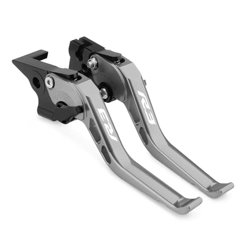 Motorradkupplungsteil Motorradzubehör: Kupplungshebel, Bremshebel, Verstellbares Griffset Für Yamaha YZF-R3 YZF R3 YZFR3 2015–2024(Grey)