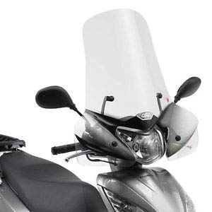 308A A1153A Windschutzscheibe Visier + Befestigungen Givi kompatibel mit Honda Vision 50 110 2020 Motorrad Scooter