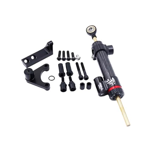 DAYOTIE Lenkungsdämpfer Kompatibel Mit Ducati Für Hypermotard 950 RVE 2021–2023. Motorrad-Lenkungsdämpfer-Halterung, Stabilisator-Montagesatz, Aluminium(NO.1)