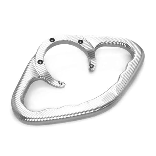 YTTJSCUI Kompatibel mit MT-Serie MT-03 MT-07 MT-09 MT-10 MT-15 MT-25 Motorrad CNC Beifahrerhandgriff Tank Haltegriffe Armlehne (Silber)