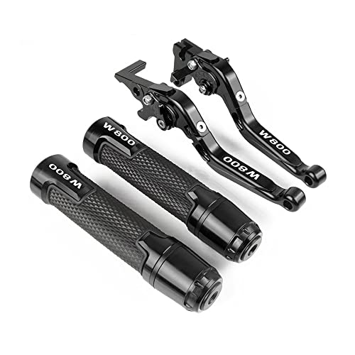Kompatibel Für Kawasaki W800 W 800 SE 2012 2013 2014 2015 2016 Motorrad Kupplungsbremshebel Ausziehbare Verstellbare Faltbare Hebel Lenkergriffe(Schwarz)