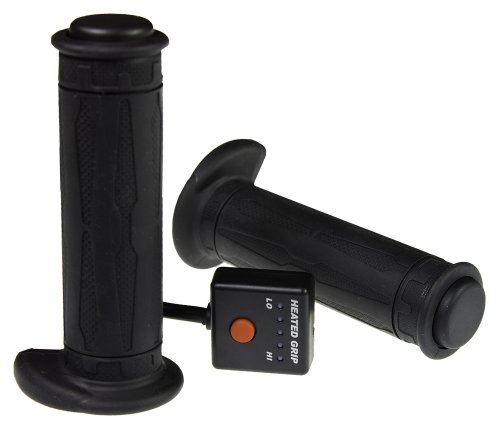 Unbekannt Noname 315-607 Heizgriffe offenes Ende für 22 mm Lenker, elektronischer Schalter mit 5 Stufen