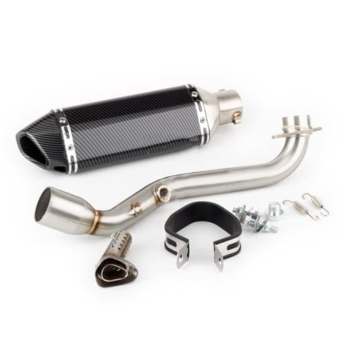 Motorradauspuffschalldämpfer Für Suzuki Für Burgman 400 2006-2016 Für Skywave 400 AN400 Slip-on Motorrad Auspuff Schalldämpfer Mit Header Link Pipe(Style 8)