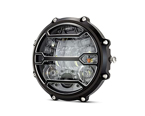 Motorrad-LED-Scheinwerfer, schwarz, flach, für Ducati Monster M 600 795 797 900 1000