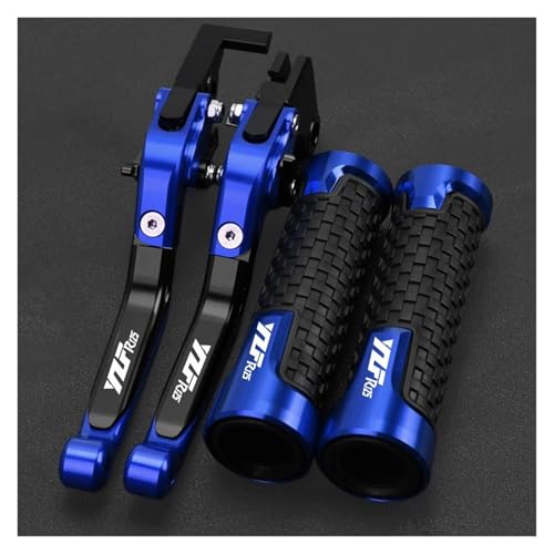 Motorrad Griffe Set Für YAM&AHA YZF R125 YZFR125 R 125 2014-2025 Alle Jahre Bremse Kupplung Hebel Griff Lenker Griffe(Blue2)