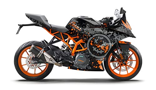 ARider Dekor für KTM RC 125/390 (2017-2020) | Aufkleber und Grafik Kit (Orange)