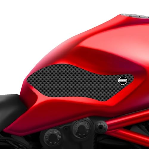 Mogico Motorradzubehör Tankgriffe/Anti-Rutsch-Pads/Traktion Anti-Rutsch-Matten Kraftstofftankschutz für Ducati Monster 797/821/1200 2014-2020