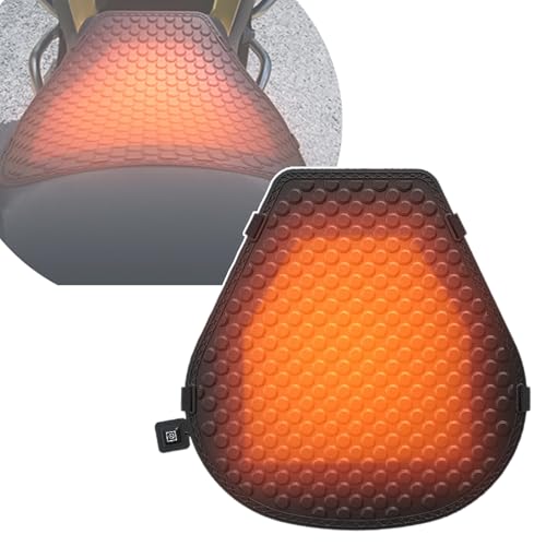 PUBIBD Beheizbare Motorrad Sitzauflage für Kawasaki Ninja 1000 SX 1000SX Ninja1000sx, Schnelle Erwärmung rutschfeste Heizsitzauflage mit Temperaturregelung, Motorradsitzkissen