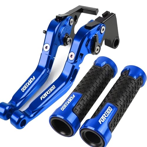 MCBXTH Bremshebel Für Yamaha FJR1300 EINE 2004-2017 2016 FJR 1300 Motorrad Zubehör Einstellbare Bremse Kupplung Hebel Hand Griffe Lenker Knöpfe(Blue)