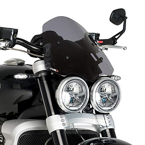 Nakedbike-Scheibe kompatibel für Triumph Rocket 3 R/GT 2020 dunkel getönt Puig NG Touring