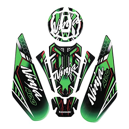Le.Yskh 3D Tankpad Für Kawasaki Ninja 400 Motorrad Zubehör Gas Kraftstofftank Pad Aufkleber (Farbe : 1)