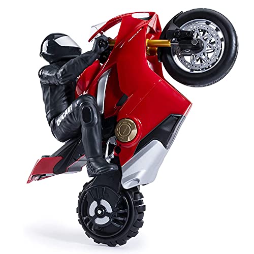 Spin Master - 6053427 - Upriser Ducati, Authentisches Panigale V4 S Motorrad mit Fernsteuerung, Maßstab 1:6