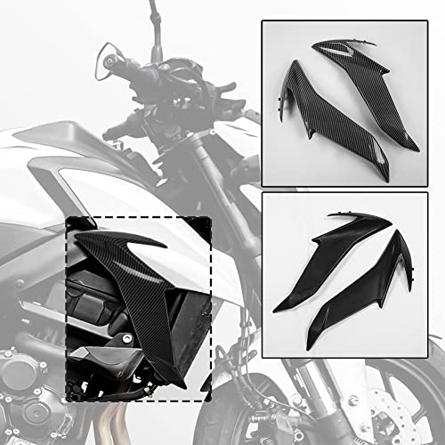 Fayedenicy Motorrad GSX-S750 Kühler Seitenplatte Frontverkleidung Abdeckung Schutzfolie Körper Dekoration Karosserie Kit für Suzuki GSX-S GSXS 750 GSXS750 2017 2018 2019 2020 2021 2022 (Carbon-Look)
